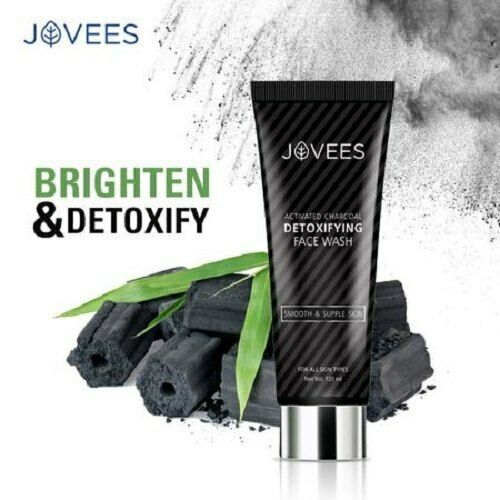 Купить Гель для умывания Активированный уголь, Джовис, Jovees Face Wash Activated charcoal detoxifying, 120 г.