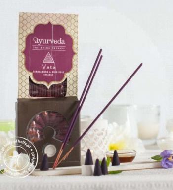 Купить Натуральные ароматические палочки Аюрведа, Сандал-Дикая Роза, Вата Доша Терапия, Песня Индии,