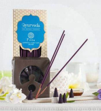 Купить Натуральные ароматические палочки Аюрведа, Лаванда-Иланг, Питта Доша Терапия, Песня Индии