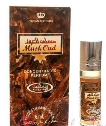 Купить Арабские масляные духи Муск Уд, Musk Oud, Al Rehab, 6 мл.
