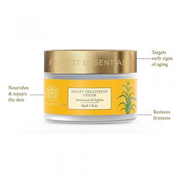 Купить Натуральный ночной крем для лица с сандалом и шафраном  Forest Essentials
