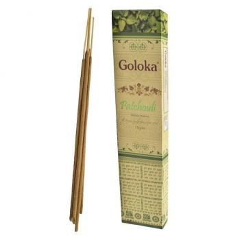 Купить Ароматические палочки, натуральные благовония, Пачули, Голока, Patchouli, Goloka, 15 г.