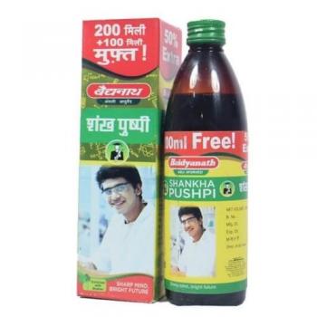 Купить Шанкапушпи сироп Байдьянатх, Shankhа Pushpi syrup Baidyanath 300 мл.