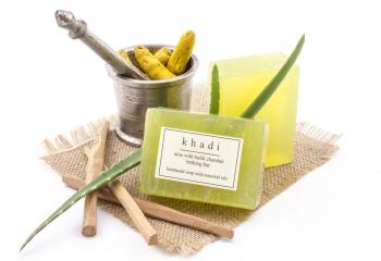 Купить Натуральное аюрведическое Мыло Кхади Алое вера,  Khadi Aloe vera, 125 г.