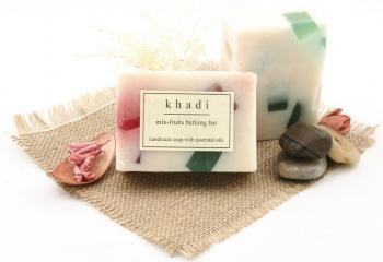 Купить Натуральное аюрведическое Мыло Кхади  Фруктовый микс, Khadi Mix fruits, 125 г.