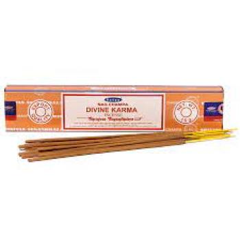 Купить Ароматические палочки, натуральные благовония, Божественная Карма, Divine Karma, Satya, 15 г