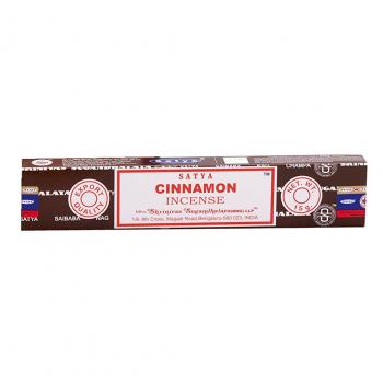 Купить Ароматические палочки, натуральные благовония, Кориця, Cinnamon, Satya, 15 г