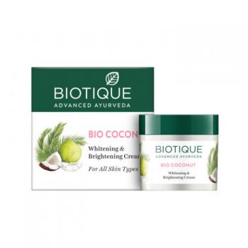 Купити Крем, що відбілює та поживний Біо Кокос, Біотик, Bio Coconut Для всіх типів шкіри. Об'єм - 50 г