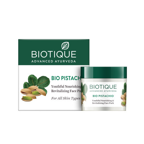 Купити Маска для обличчя, що омолоджує Біотик Фісташки, Biotique, Bio Pistachio Face Pack, 50 г.