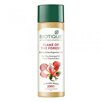 Купити Олія для відновлення волосся Біотик Лісове полум'я, Biotique Bio Flame Of Forest Fresh Shine Expertise Oil, 120 мл.
