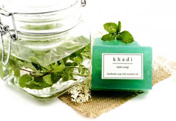 Купити Натуральне аюрведичне Мило Кхаді М'ята, Khadi Mint soap, 125