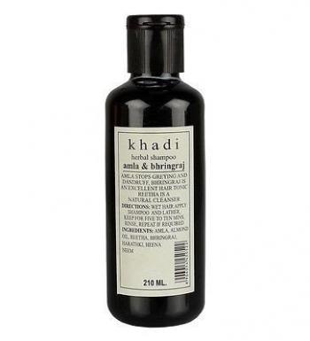 Купить Травяной шампунь, Кхади, Амла и Бринградж, Khadi,  Amla & Bhringraj, 210 мл.
