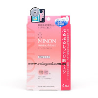 Купити Зволожуюча маска для обличчя з амінокислотами MINON Amino Moist Mask